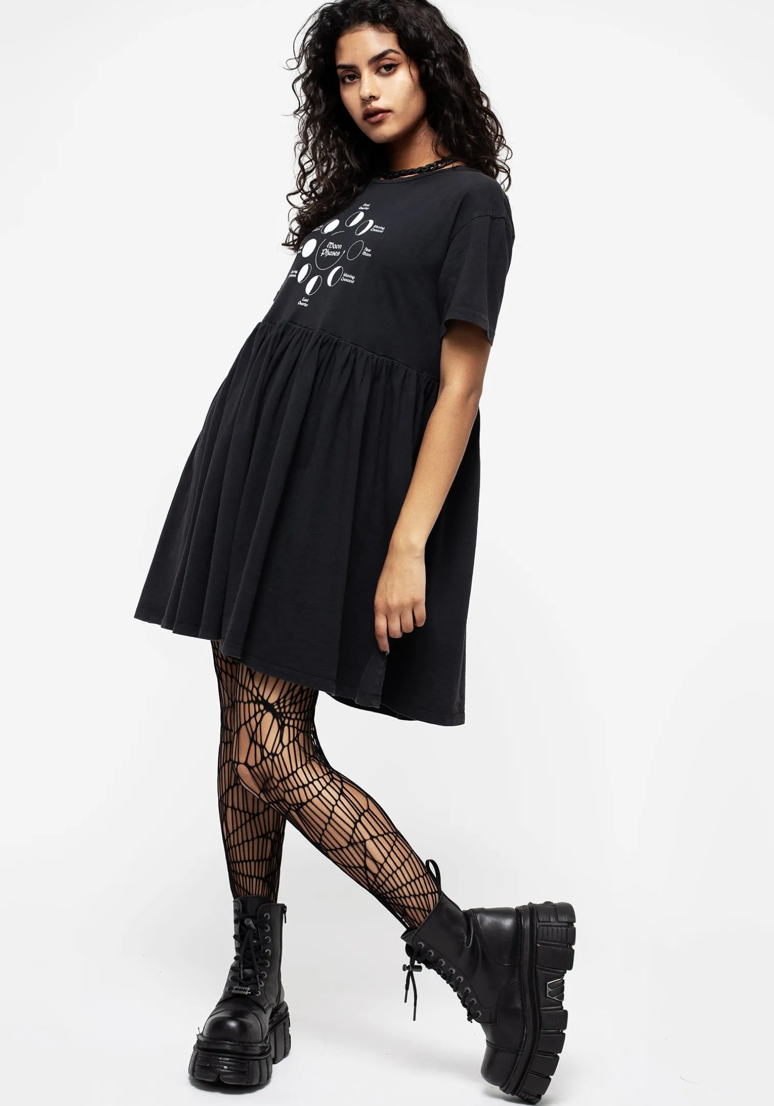 Phase Graphic Print Mini Skater Dress