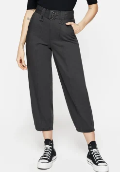 Pinhead Embroidered Belted Balloon Leg Trousers