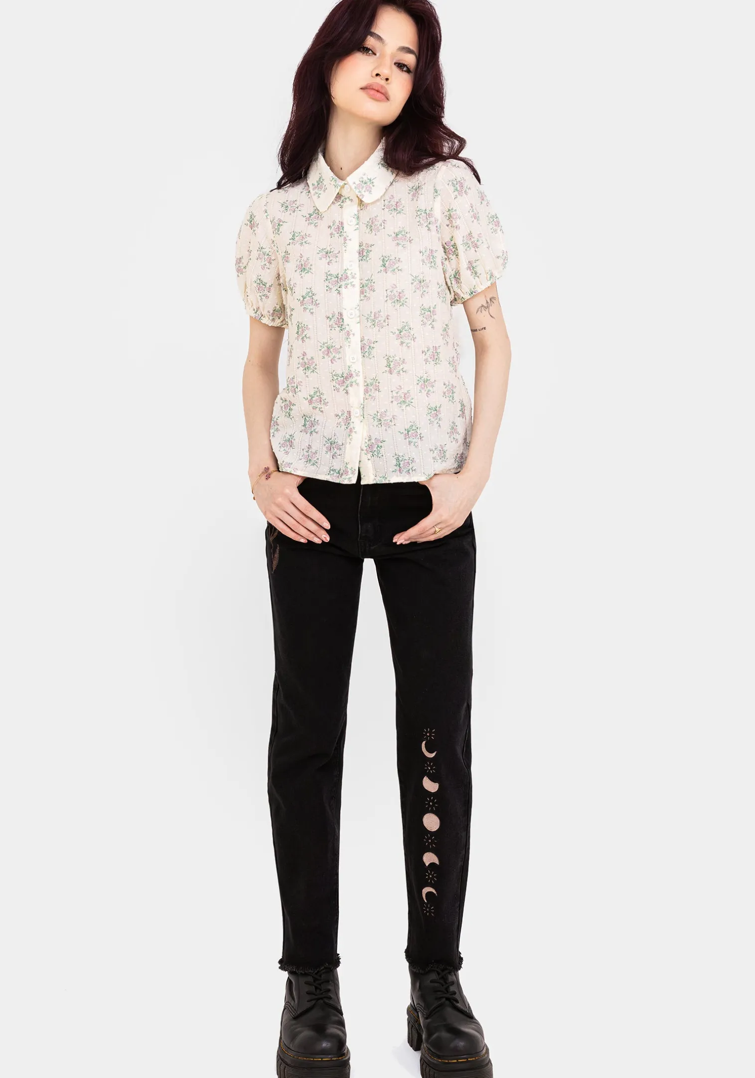 Pleasance Cotton Puff Sleeve Blouse