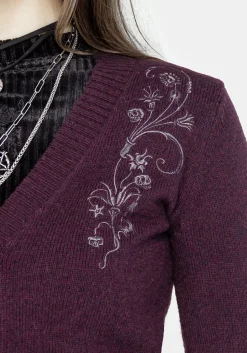 Poe Embroidered Cardigan