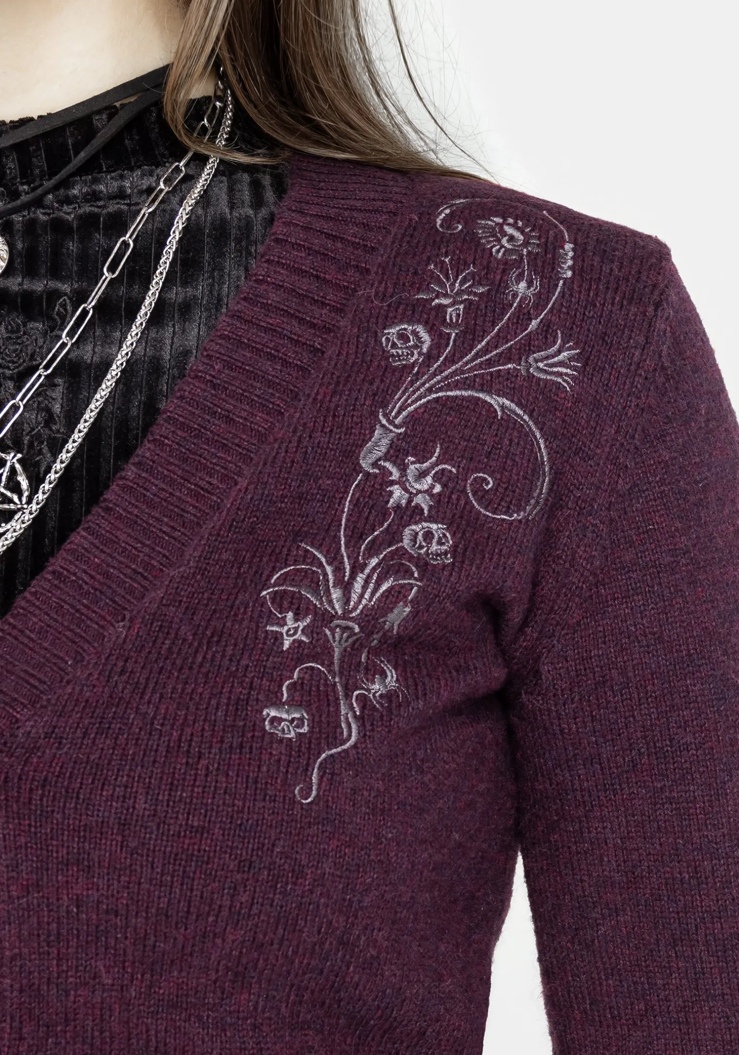 Poe Embroidered Cardigan