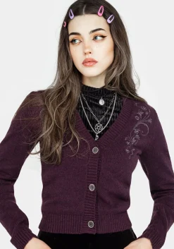 Poe Embroidered Cardigan