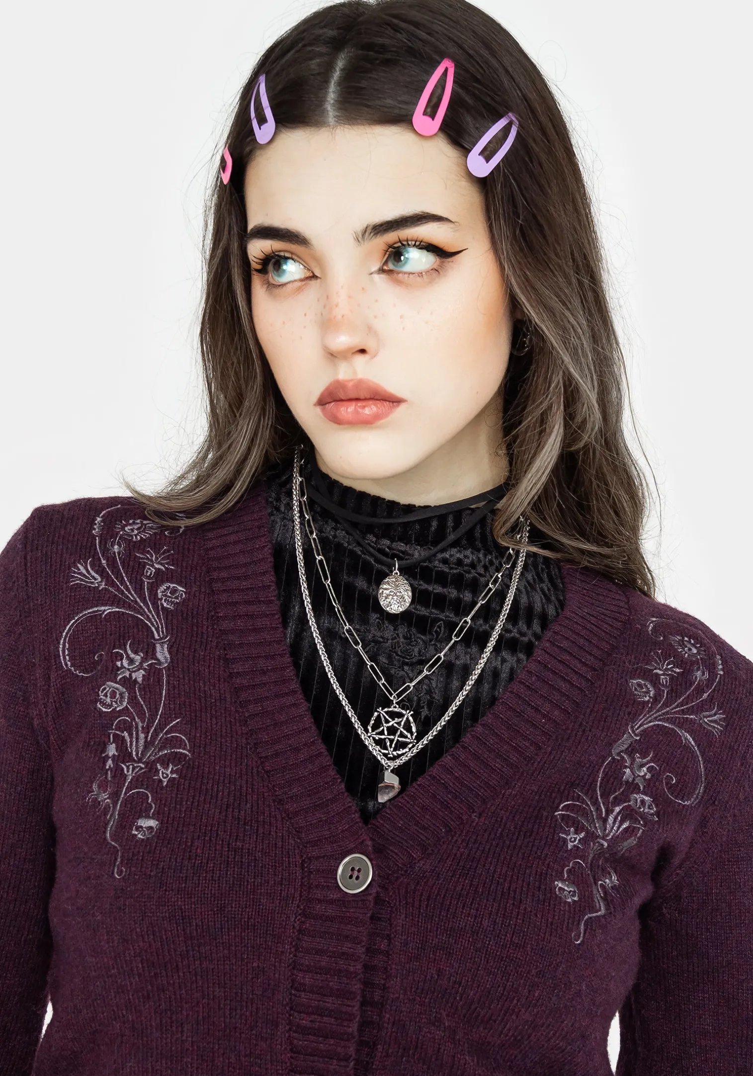 Poe Embroidered Cardigan