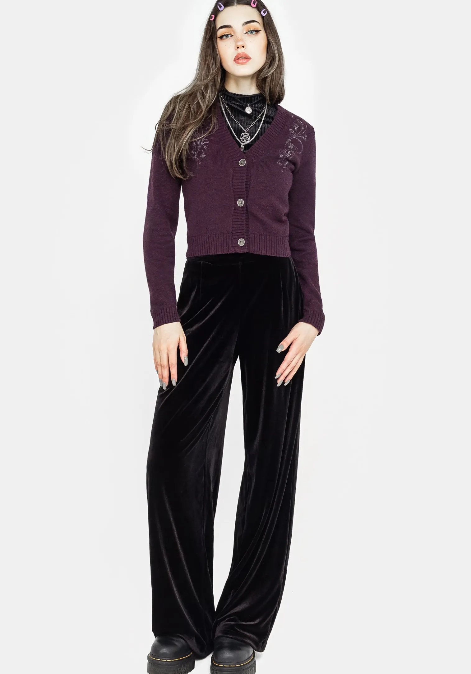 Poe Embroidered Cardigan