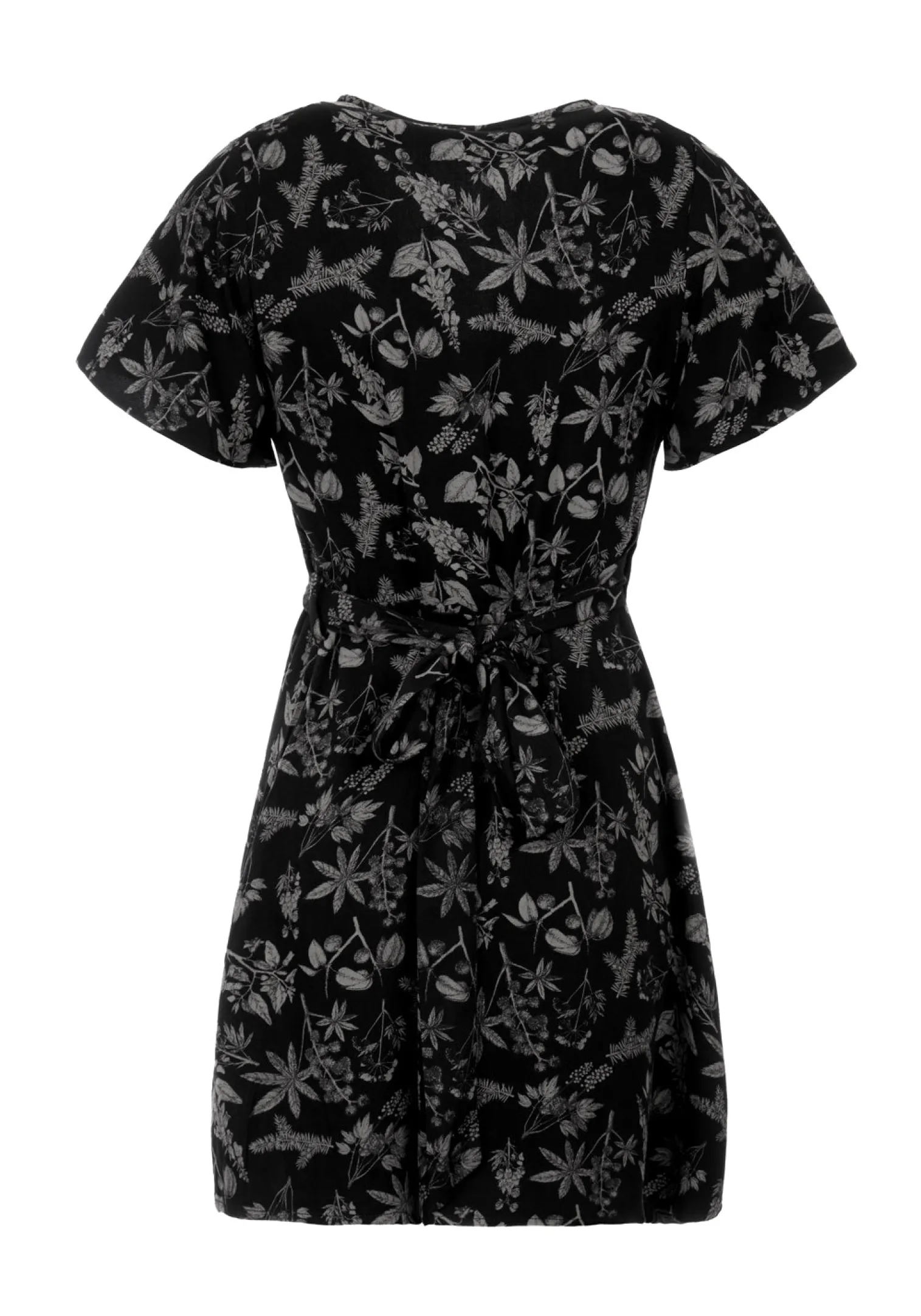 Poisonous Plants Wrap Mini Dress
