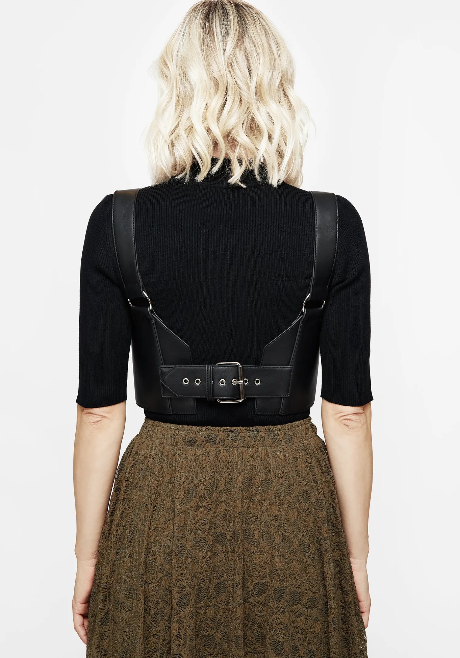 Polaire Lace Up Corset Harness