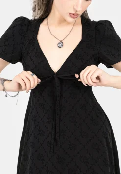 Polgara Floral Jacquard Midaxi Dress