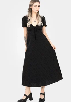 Polgara Floral Jacquard Midaxi Dress