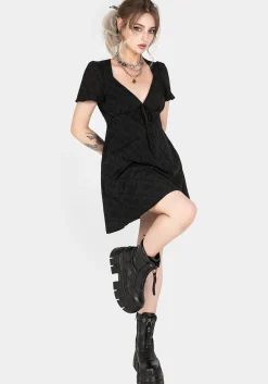 Polgara Floral Jacquard Mini Dress