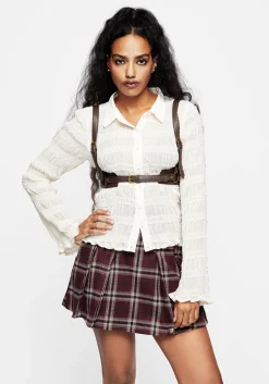 Prelude Ruched Button Up Shirt