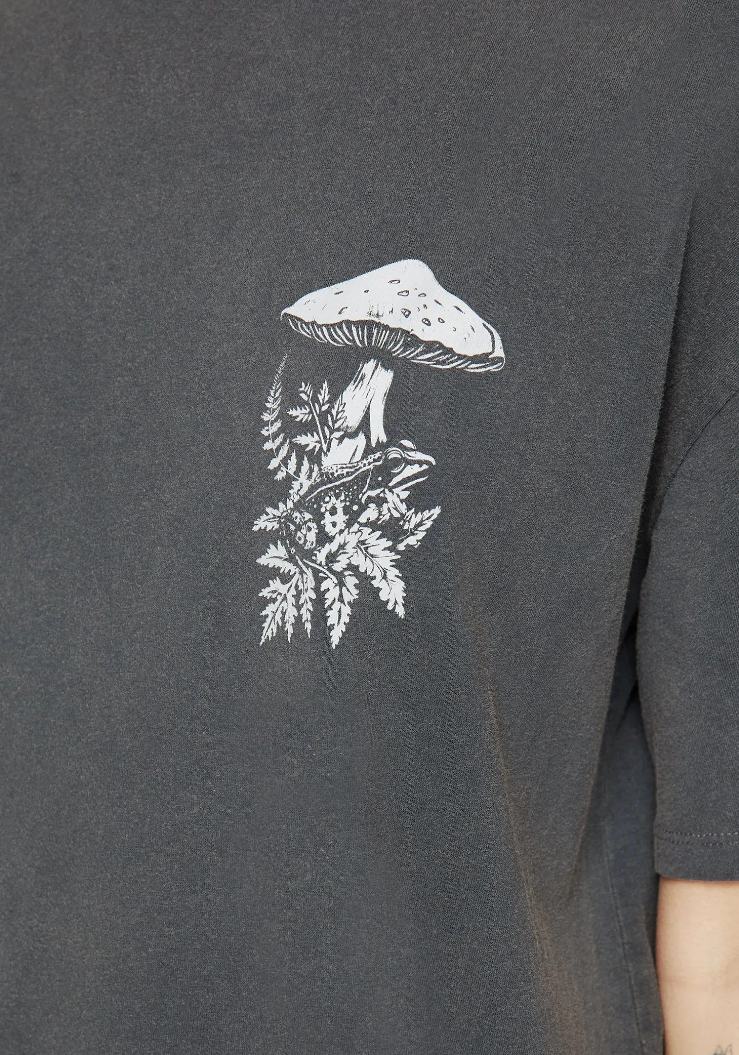 Pressure Cotton Mushroom Print Tee Dress