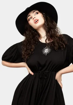 Priestess Embroidered Smock Dress