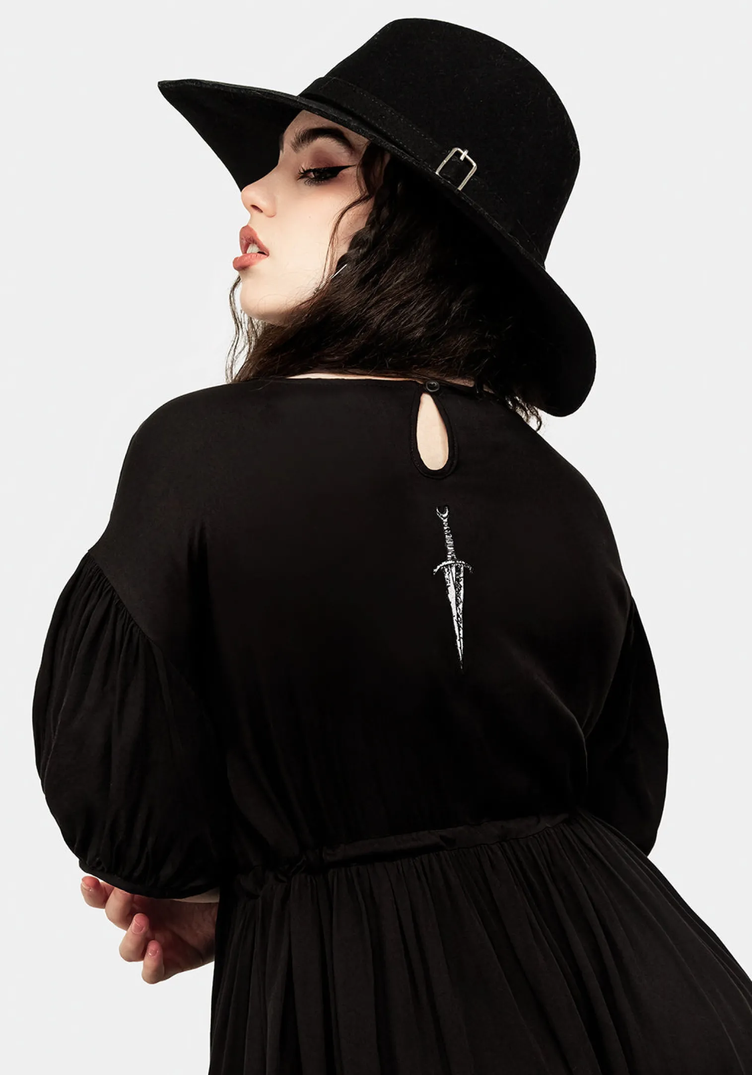 Priestess Embroidered Smock Dress