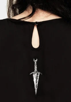 Priestess Embroidered Smock Dress