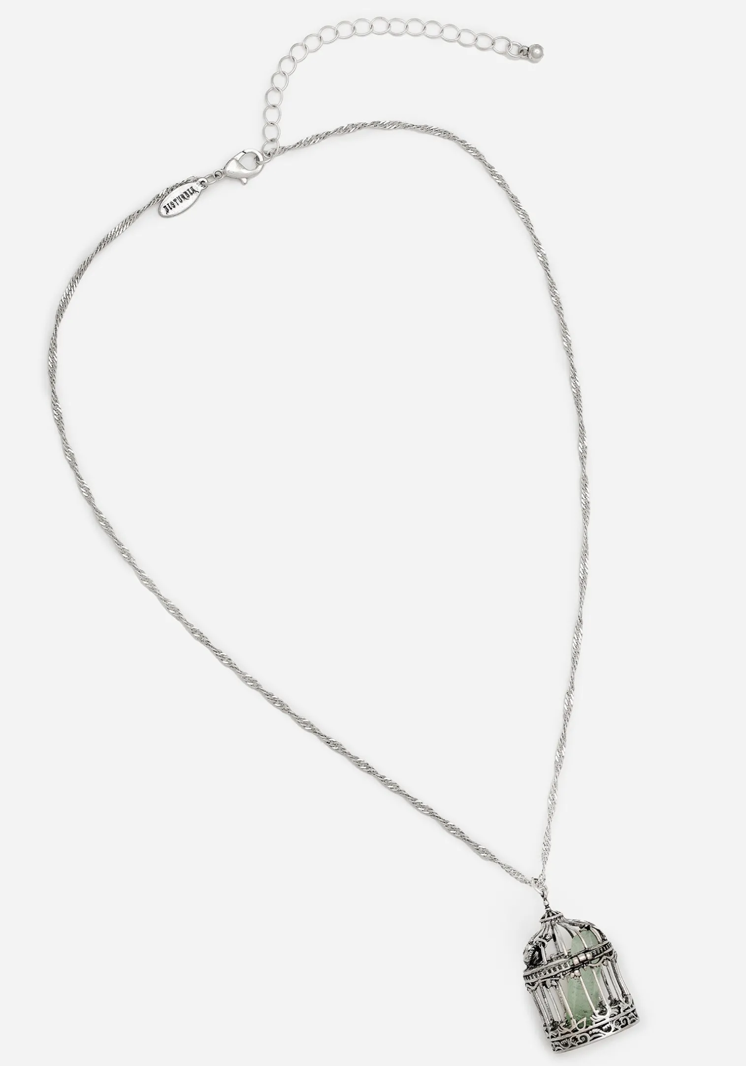 Primavera Bird Cage Pendant Necklace
