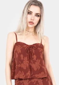 Prosperity Floral Frill Neck Cami Top