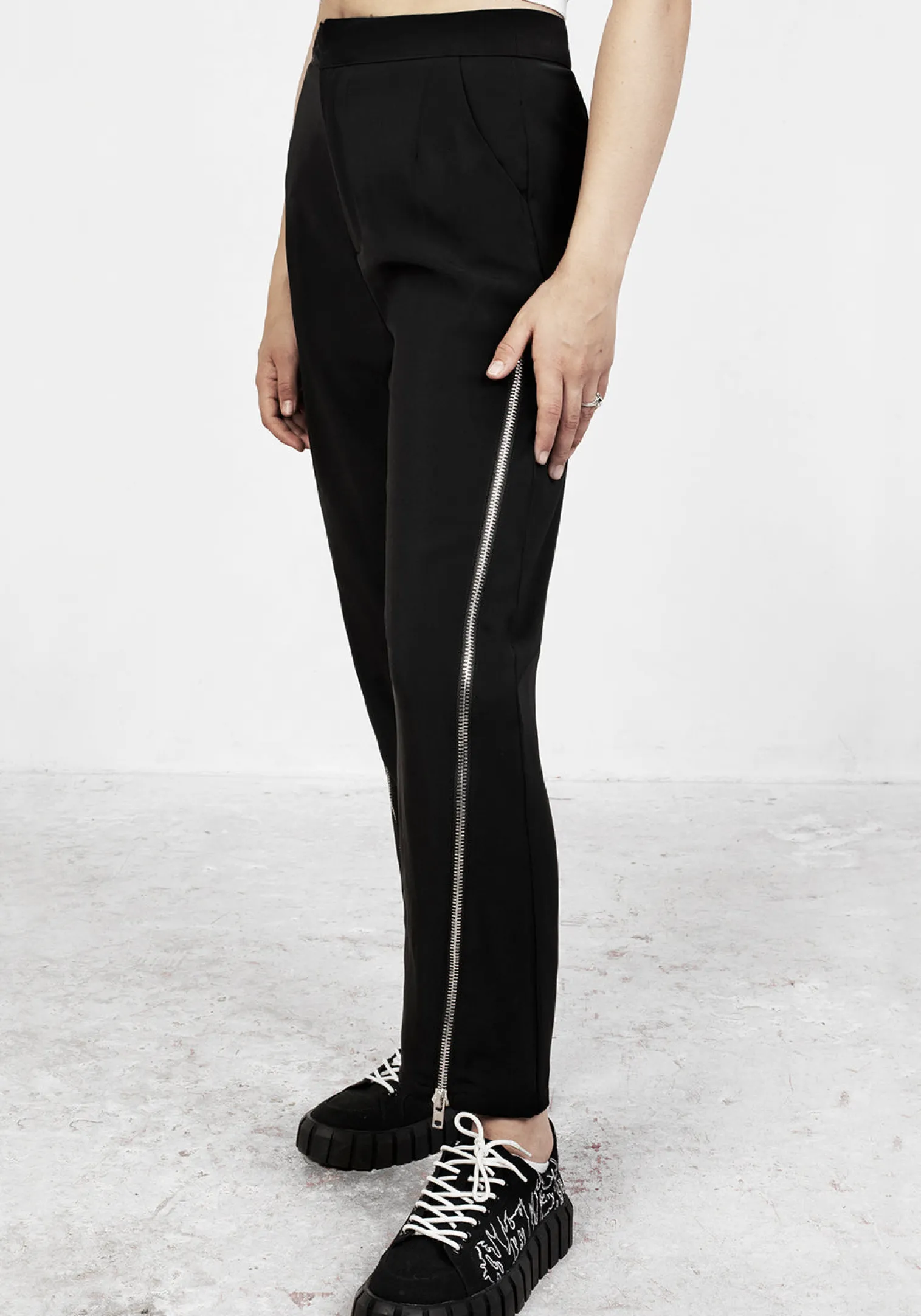 Proto Zip Up Tailored Trousers