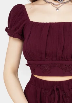 Psyche Textured Crop Top