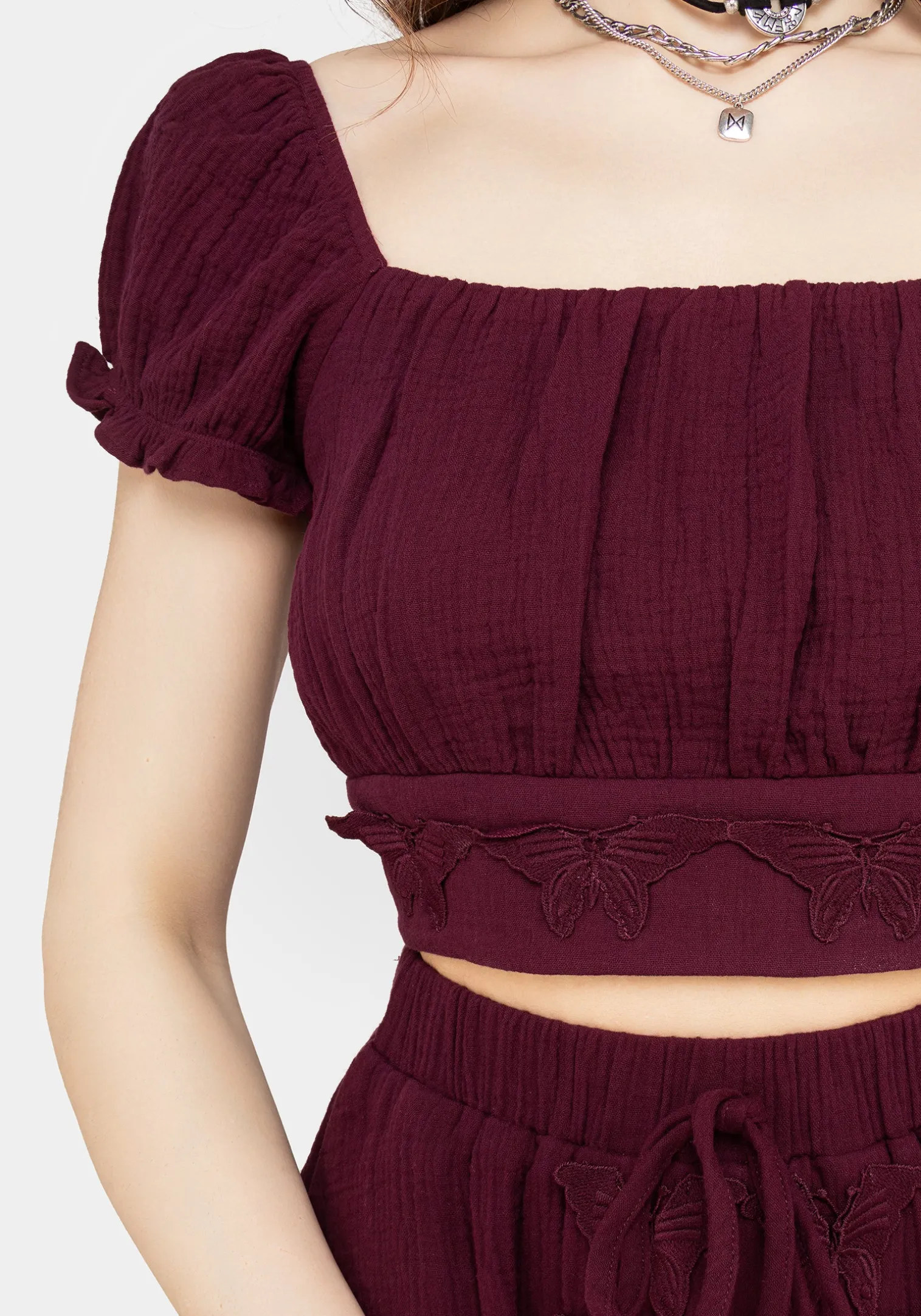 Psyche Textured Crop Top