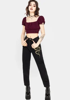 Psyche Textured Crop Top