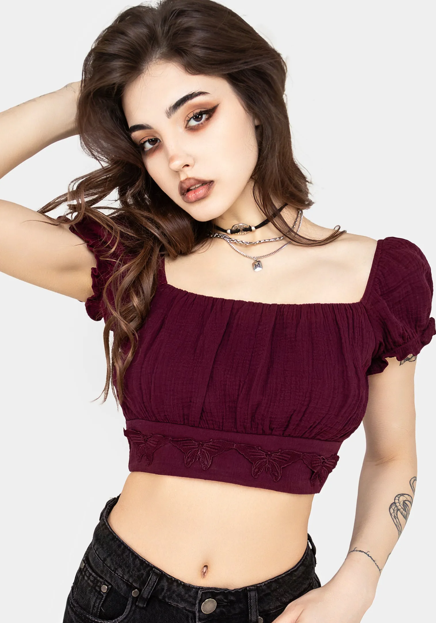 Psyche Textured Crop Top
