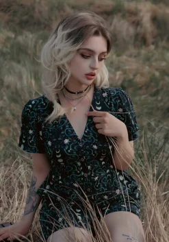 Pythia Button Up Playsuit