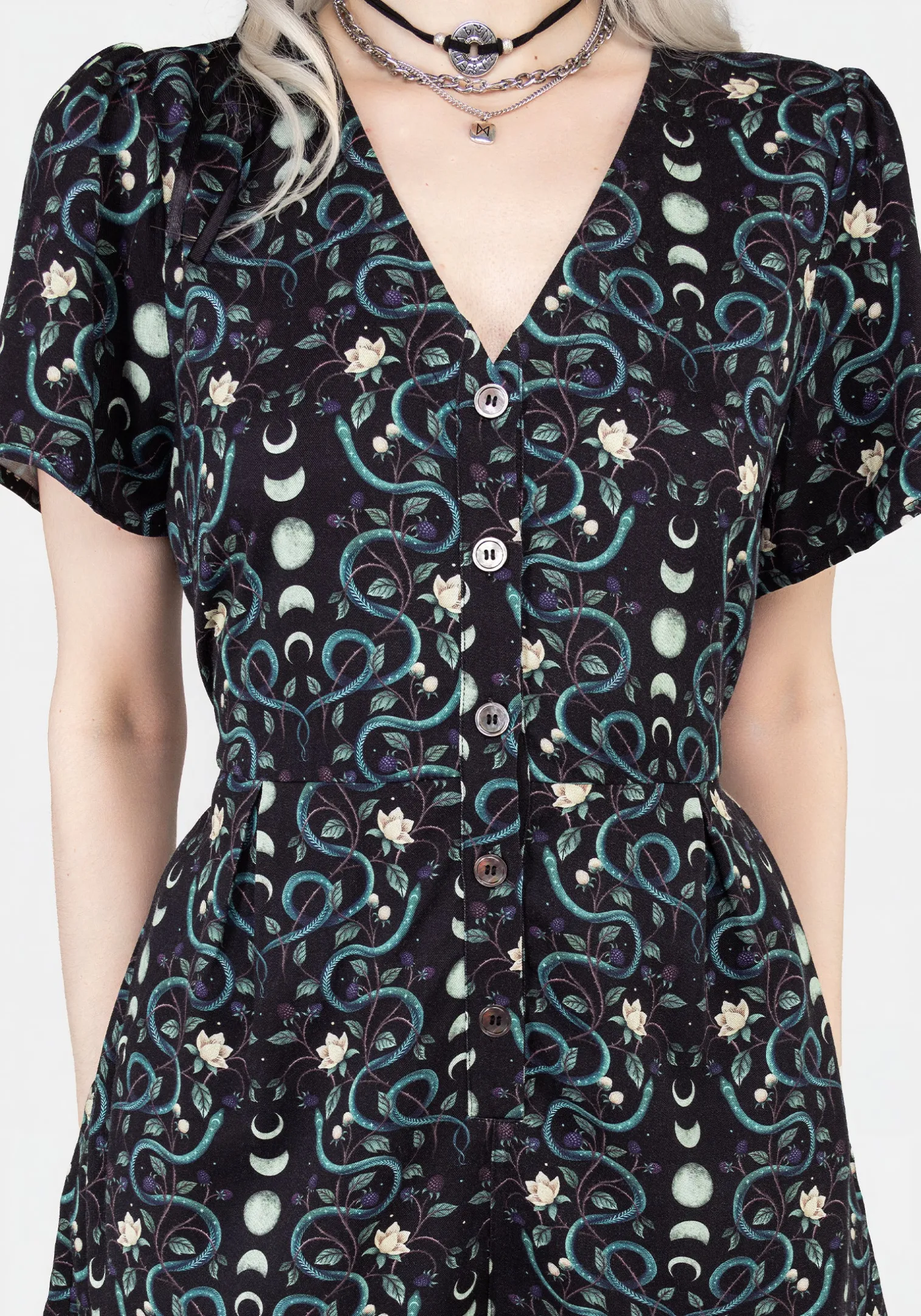Pythia Button Up Playsuit