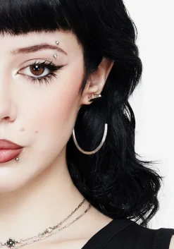 Ramona Snake Hoop Earrings