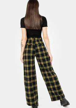 Rapture Wide Leg Check Trousers