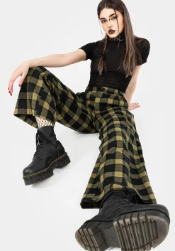 Rapture Wide Leg Check Trousers