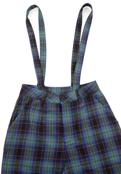 Rebel Wide Leg Plaid Trousers