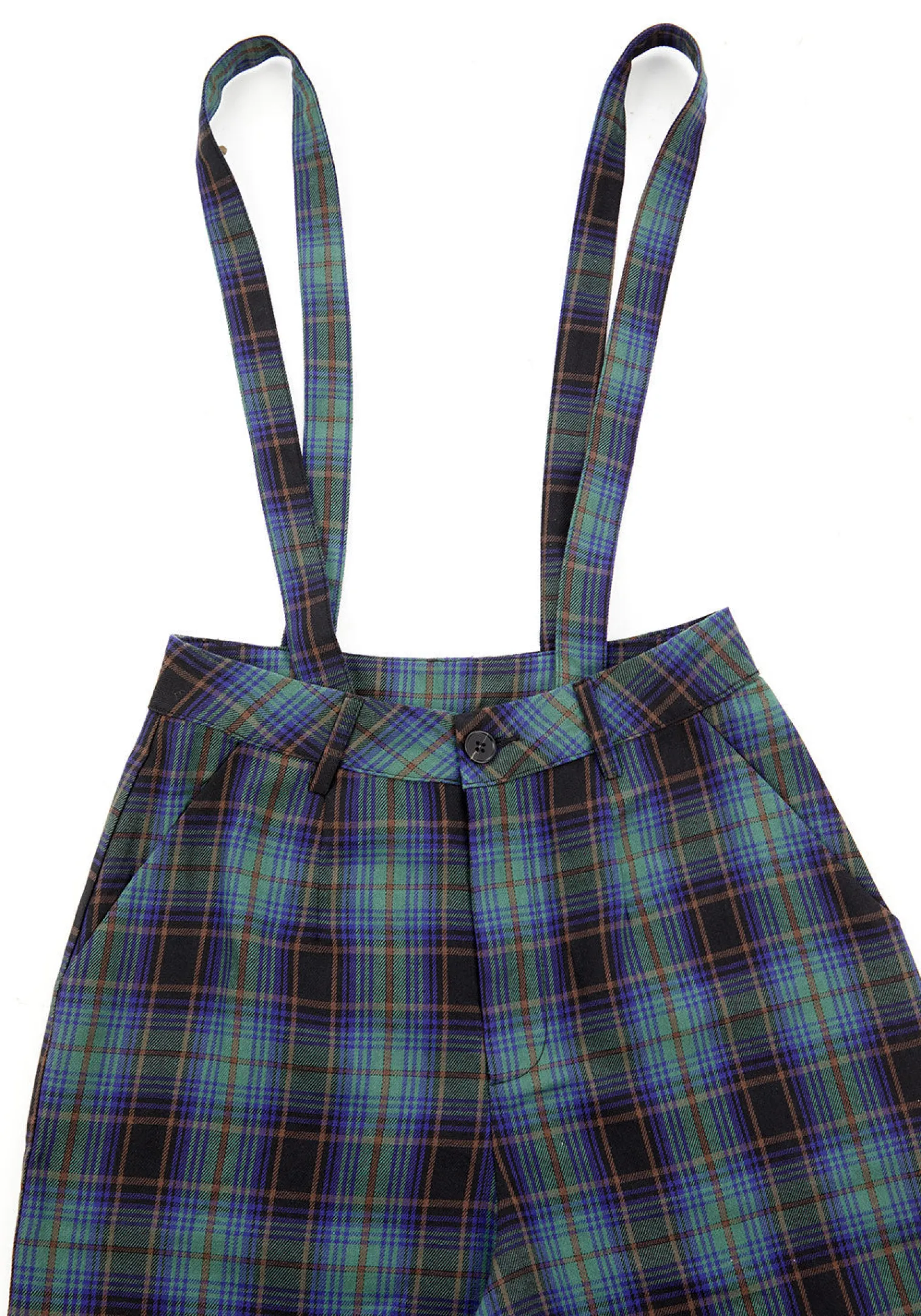 Rebel Wide Leg Plaid Trousers