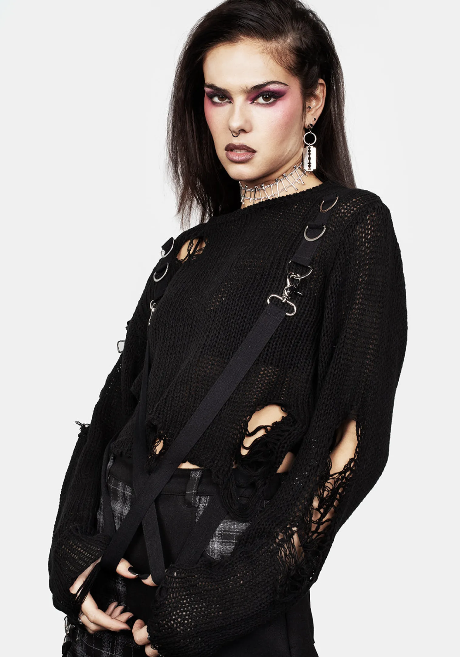 Rebellion Hardware Bondage Sweater