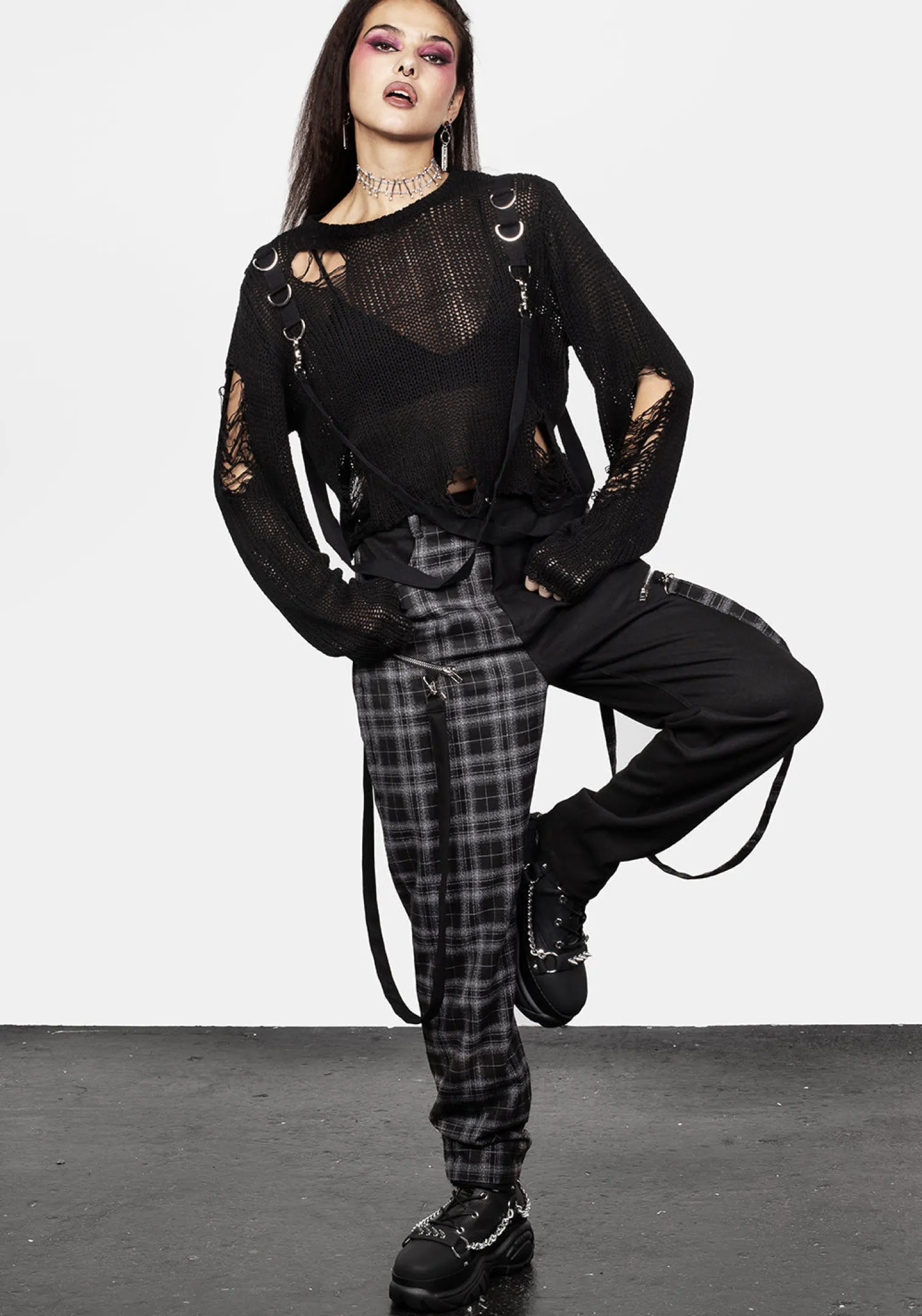 Rebellion Hardware Bondage Sweater