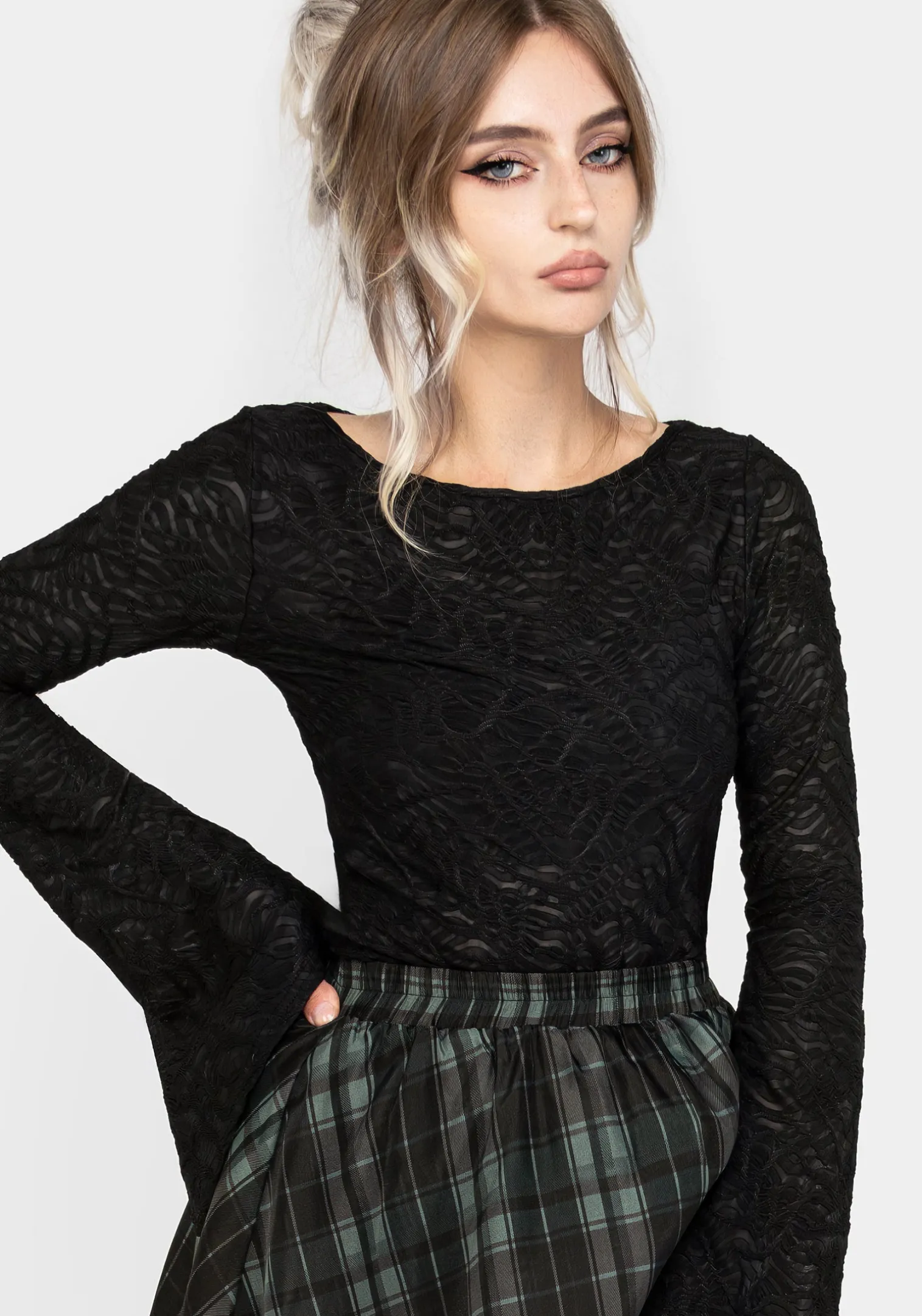 Reinette Flute Sleeve Top