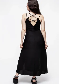 Requiem Crinkle Cami Double Split Midaxi Dress