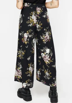 Revival Floral Wide Leg Culotte Trousers