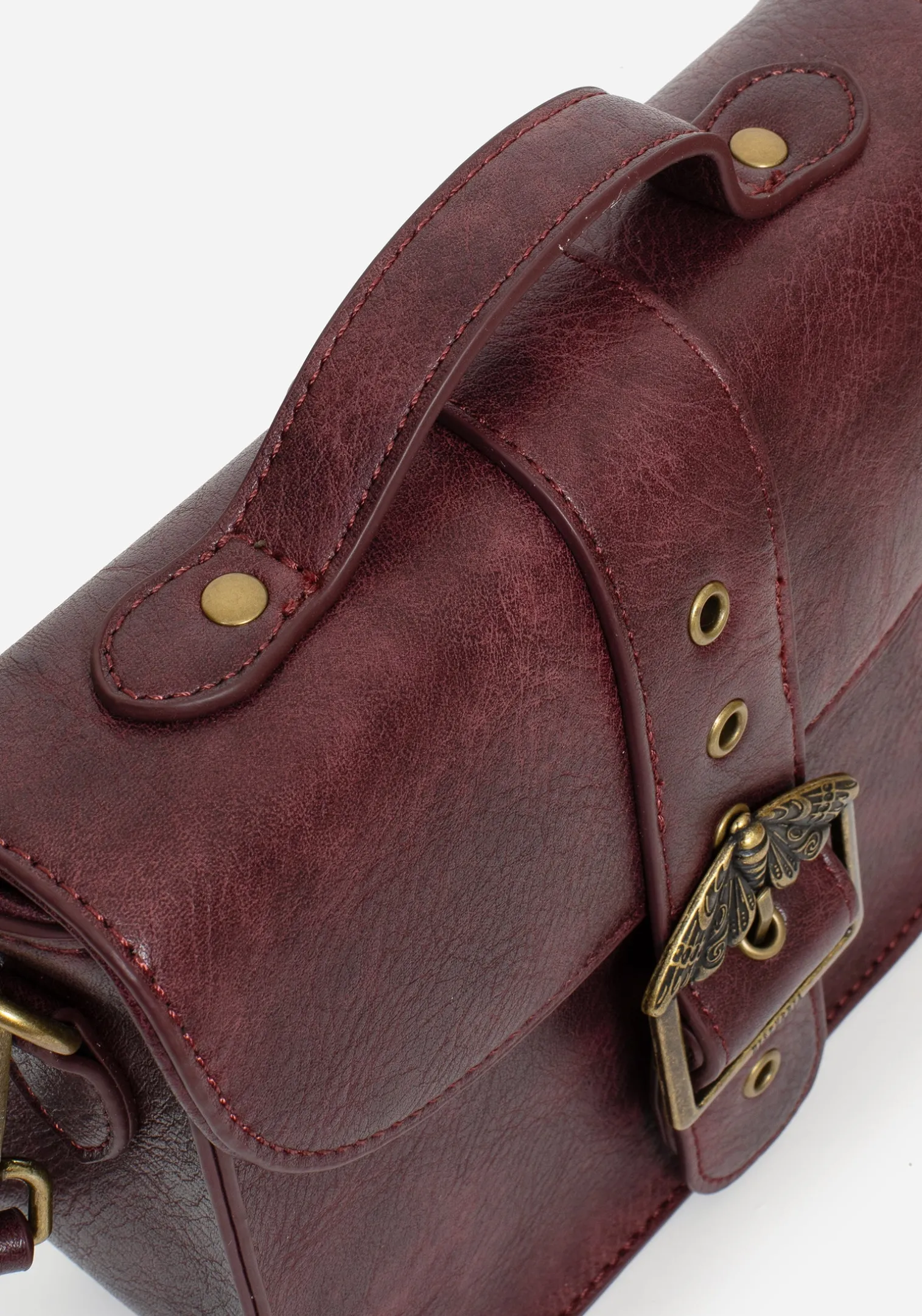 Rosamoth Buckle Crossbody Satchel Bag