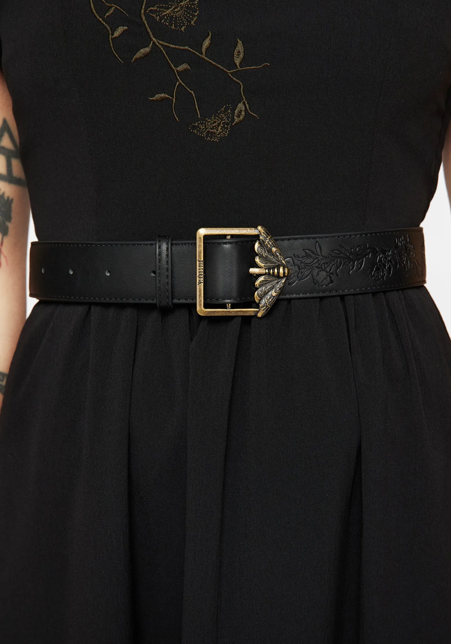 Rosamoth Debossed Buckle Belt