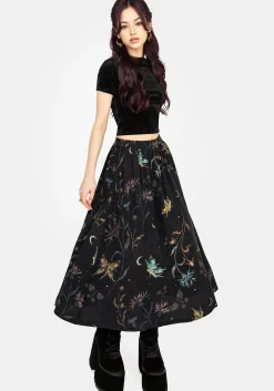 Rosanella Floral Print Midi Skirt