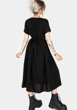 Rowan Linen Button Up Midi Dress