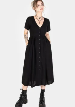 Rowan Linen Button Up Midi Dress