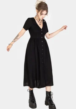Rowan Linen Button Up Midi Dress