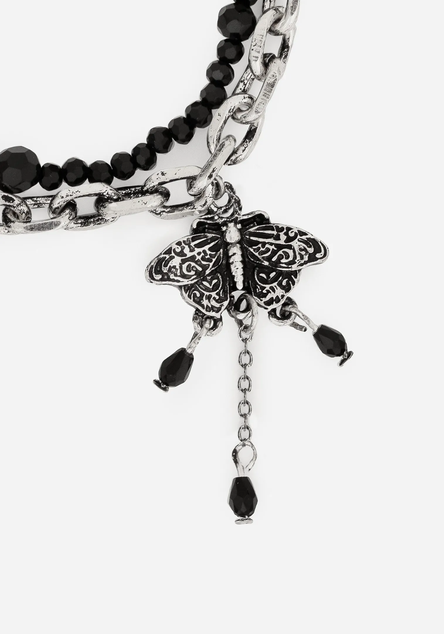 Rowan Moth Mixed Chain Bracelet