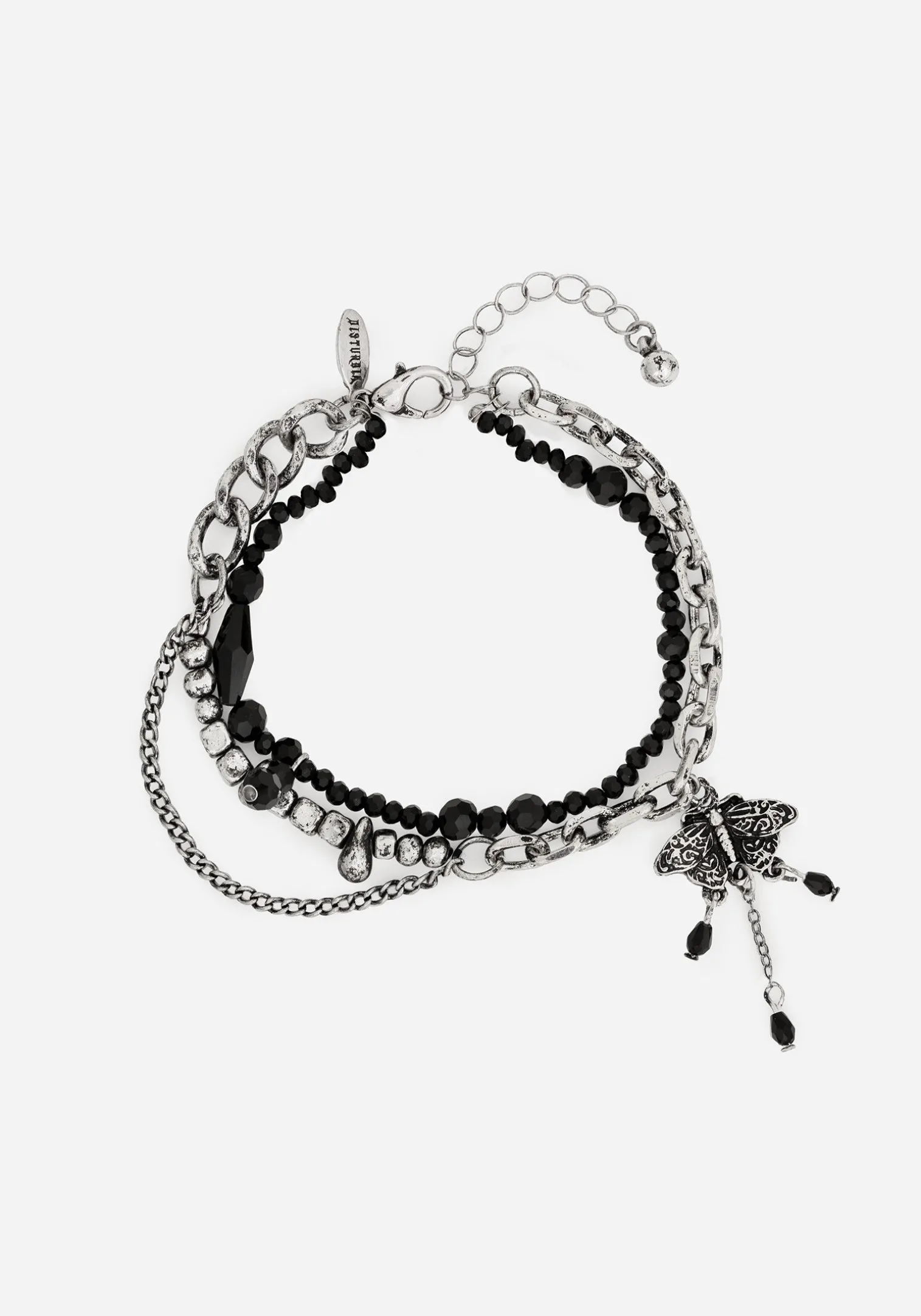 Rowan Moth Mixed Chain Bracelet