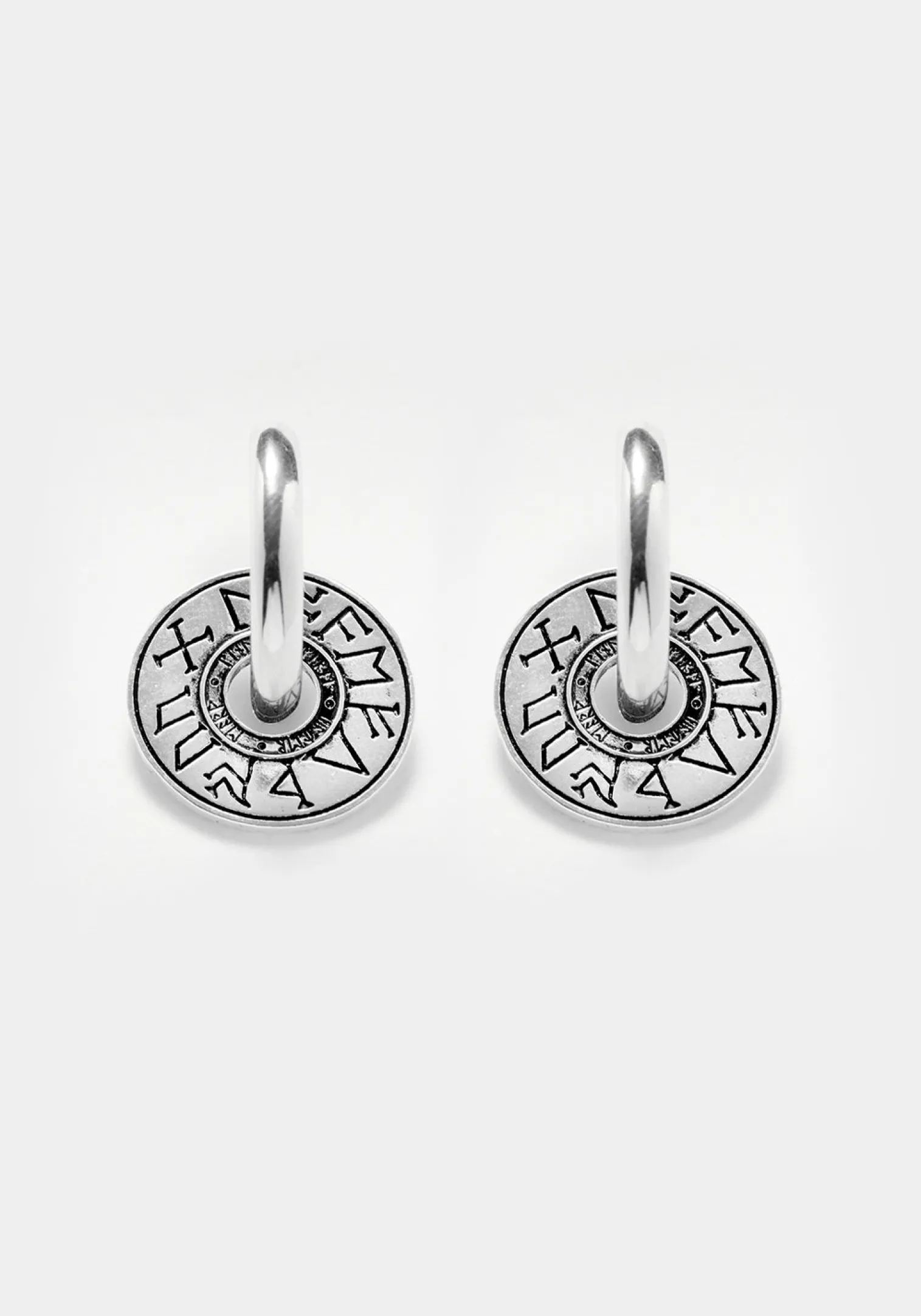 Runes Disk Earrings