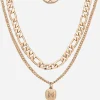 Runes Layered Necklace - Gold