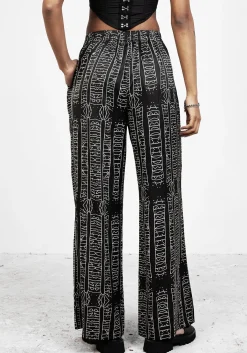 Runes Wide Leg Trousers