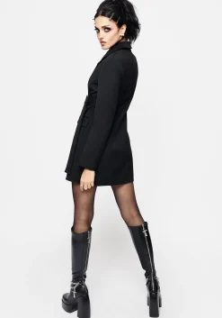 Ruthless Wrap Tailored Blazer Dress