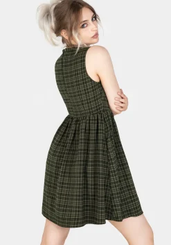 Sabine Check Mini Skater Dress